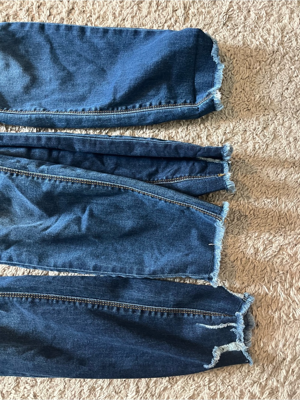 Maternity Dark Blue Distressed Skinny Jeans with Stretch Waistband - M and L - Picture 2 of 4
